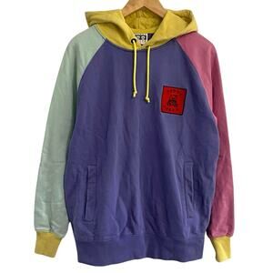 Teddy Fresh Mens Color Block Hoodie Sweatshirt Size Small heavyweight Streetwear